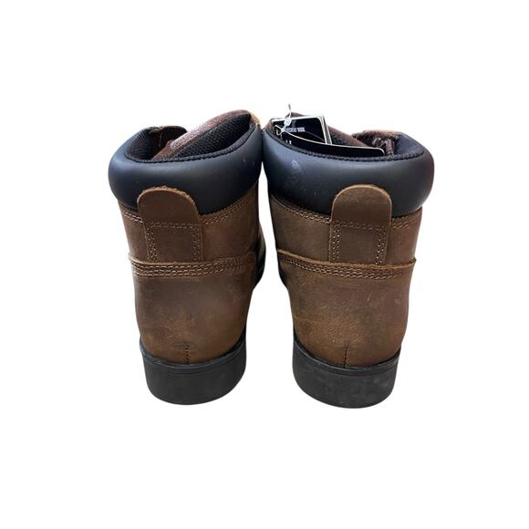 Skechers Womens Work Ravlas Steel Toe Leather Work Boot Brown Size 8 NEW - Picture 7 of 9